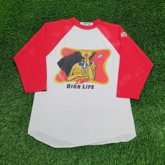 Funny 420 Raglan Shirt Womens Medium 19x26 White - Picture 1 of 16